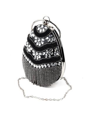 black cotton regular clutch - 17764235 - Standard Image - 4