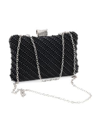 black cotton regular clutch - 17764236 - Standard Image - 4
