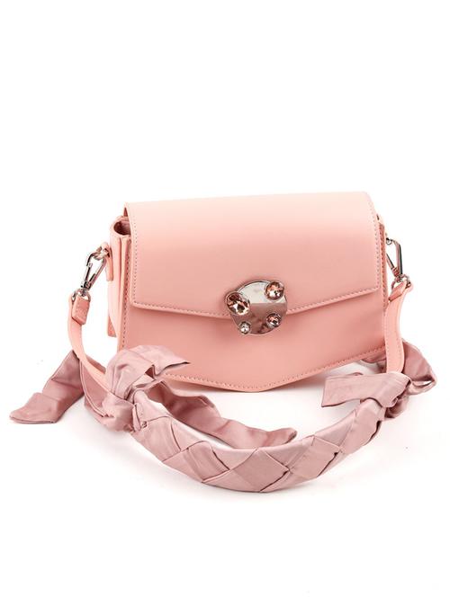 pink leather regular handbag - 17764276 - Very Small Image - 1