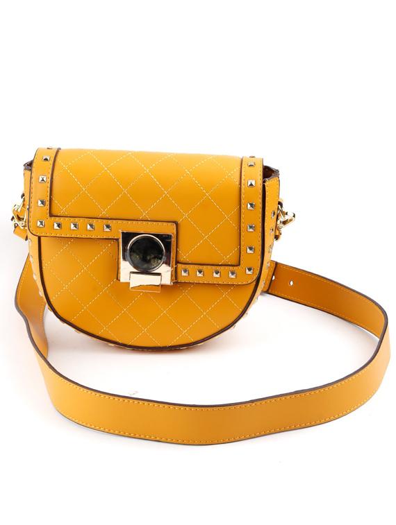 yellow leather regular handbag - 17764278 - Zoom Image - 1