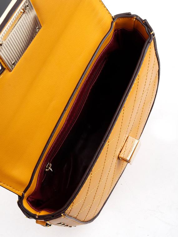 yellow leather regular handbag - 17764278 - Zoom Image - 3