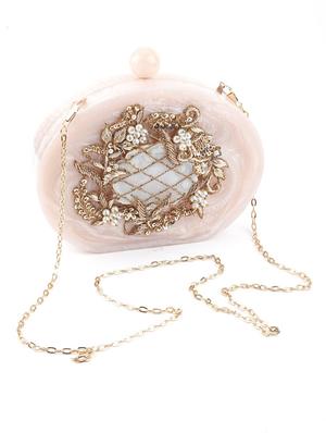 pink velvet regular clutch - 17764295 - Standard Image - 4