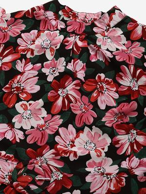 tie front floral flared dress - 17764874 - Standard Image - 5
