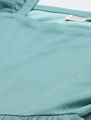 tie front solid tiered dress - 17764933 - Standard Image - 5