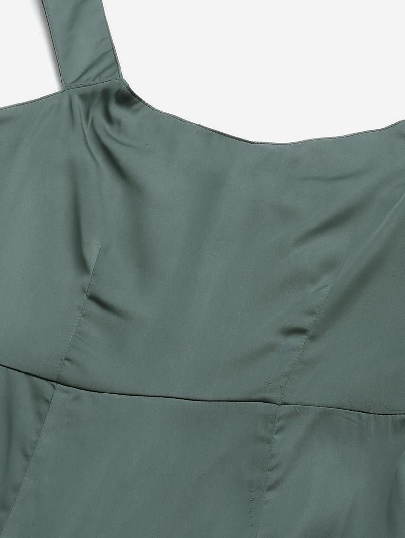 scoop neck solid a-line dress - 17764944 - Zoom Image - 4