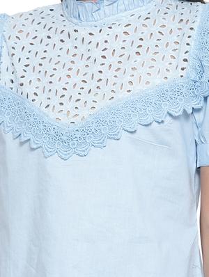 puff sleeved solid top - 17765007 - Standard Image - 5