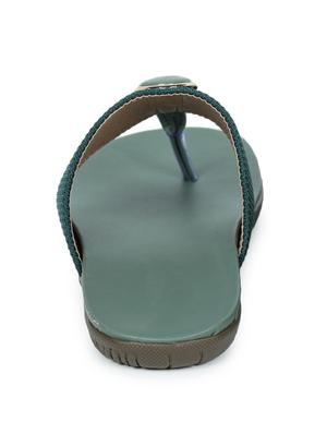 green leatherette slip on sandals - 17765074 - Standard Image - 4