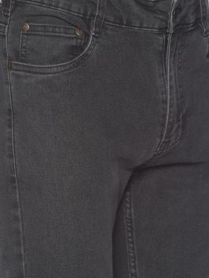 black heavy washed distressed denim jeans - 17765117 - Standard Image - 5
