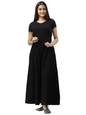 black solid palazzo - 17765239 - Standard Image - 4