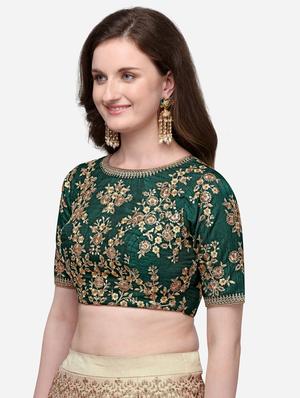 multi colored art silk flared lehenga - 17765476 - Standard Image - 4