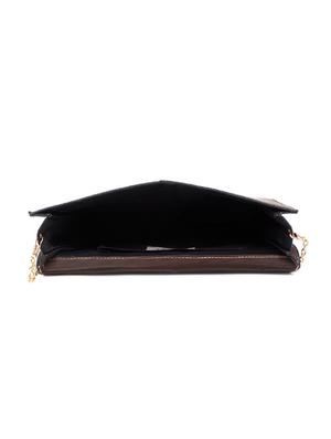 brown leatherette (pu) messenger handbag - 17765520 - Standard Image - 3