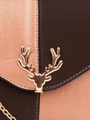 brown leatherette (pu) messenger handbag - 17765520 - Standard Image - 4