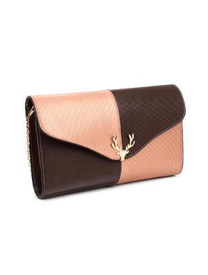 brown leatherette (pu) messenger handbag - 17765520 - Standard Image - 5