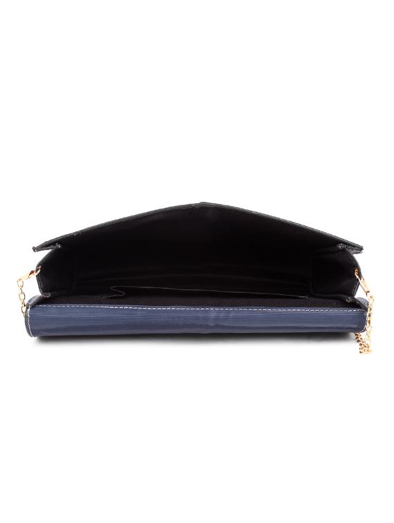 blue leatherette (pu) messenger handbag - 17765521 - Zoom Image - 3