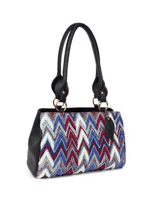 black leatherette (pu) structured handbag - 17765523 - Standard Image - 5