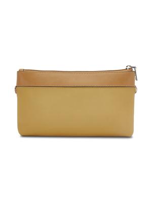 yellow leatherette (pu) regular handbag - 17765643 - Standard Image - 2