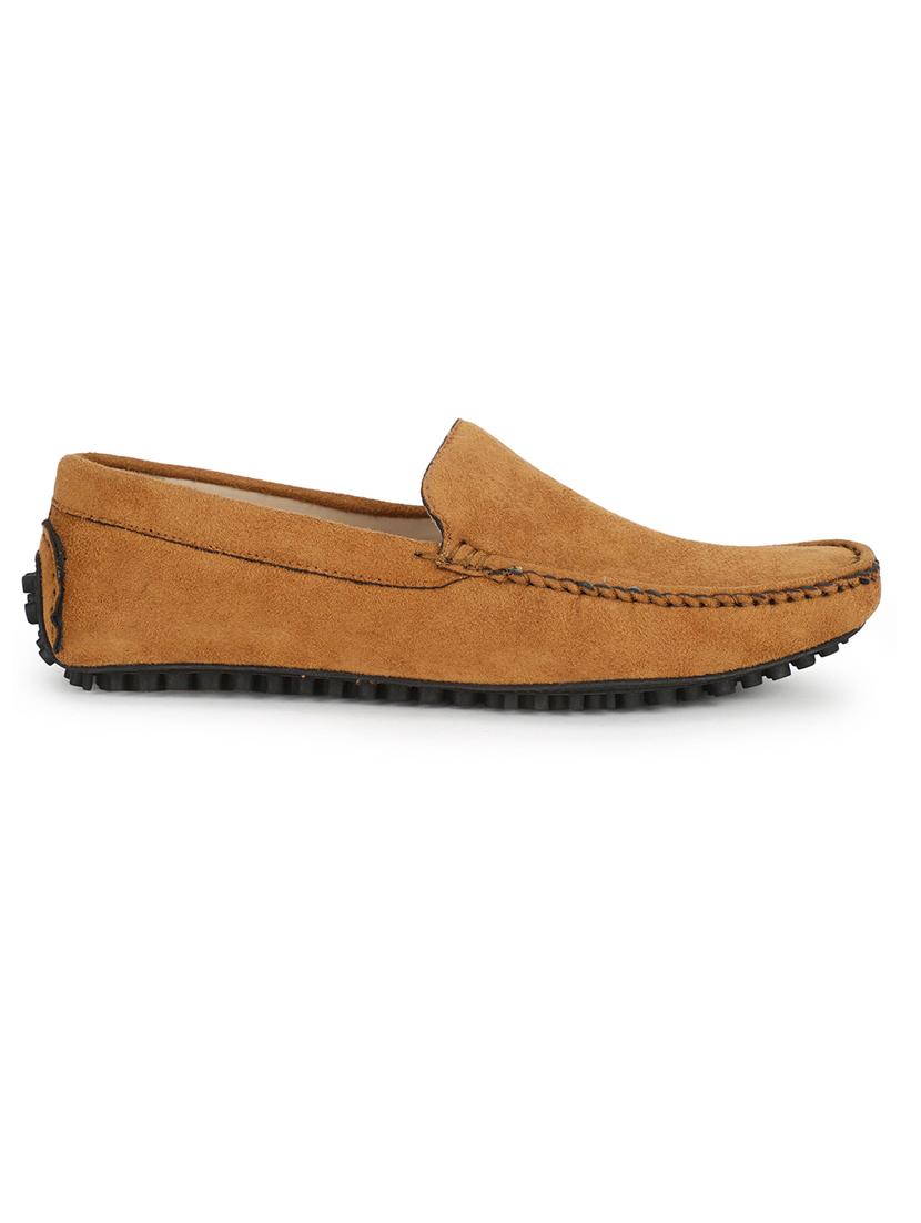tan suede slip on loafers - 17765742 - Zoom Image - 2