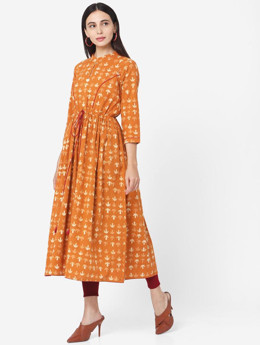printed flared kurta - 17765779 - Zoom Image - 2