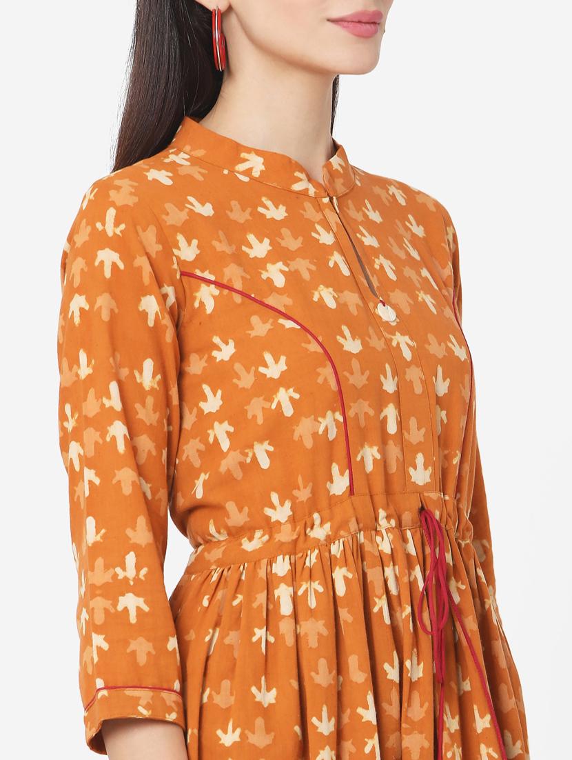 printed flared kurta - 17765779 - Zoom Image - 4