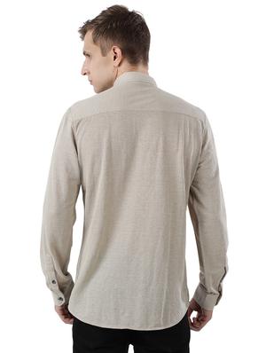 beige solid short kurta - 17766535 - Standard Image - 3