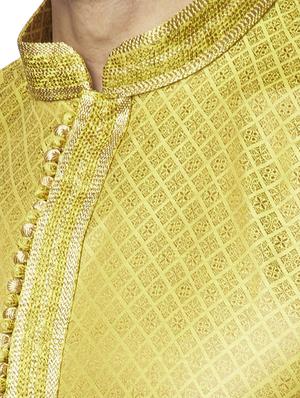 yellow printed short kurta - 17766602 - Standard Image - 4