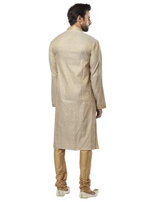 beige printed long kurta - 17766603 - Standard Image - 3