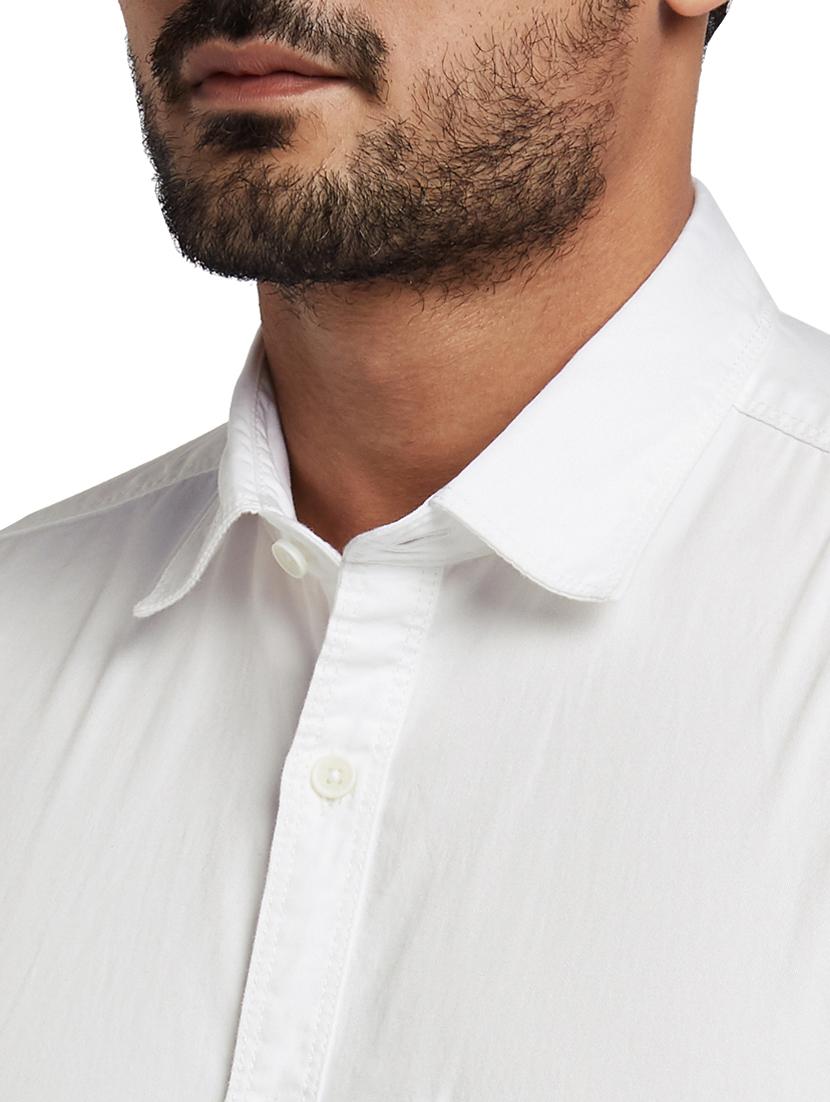 white solid casual shirt - 17766644 - Zoom Image - 5