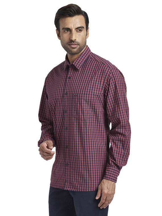 red checkered casual shirt - 17766664 - Zoom Image - 2