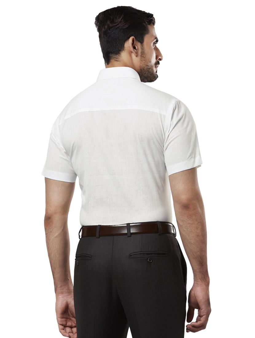white solid formal shirt - 17766683 - Zoom Image - 3