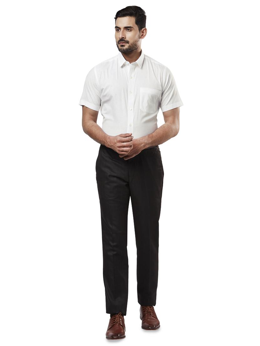 white solid formal shirt - 17766683 - Zoom Image - 4
