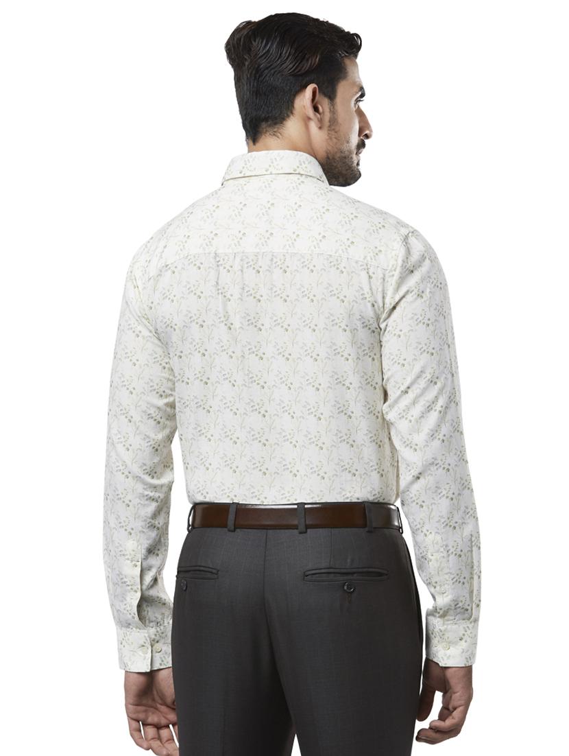 white printed formal shirt - 17766686 - Zoom Image - 3