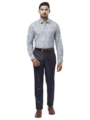 blue printed formal shirt - 17766687 - Standard Image - 4