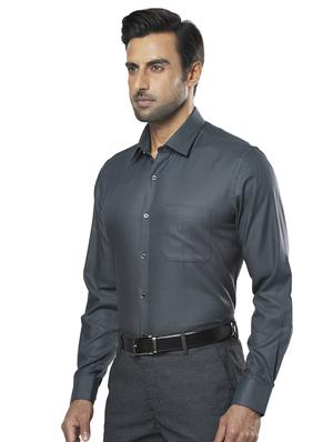 grey printed formal shirt - 17766700 - Standard Image - 2