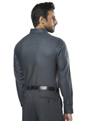 grey printed formal shirt - 17766700 - Standard Image - 3