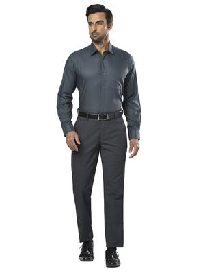 grey printed formal shirt - 17766700 - Standard Image - 4