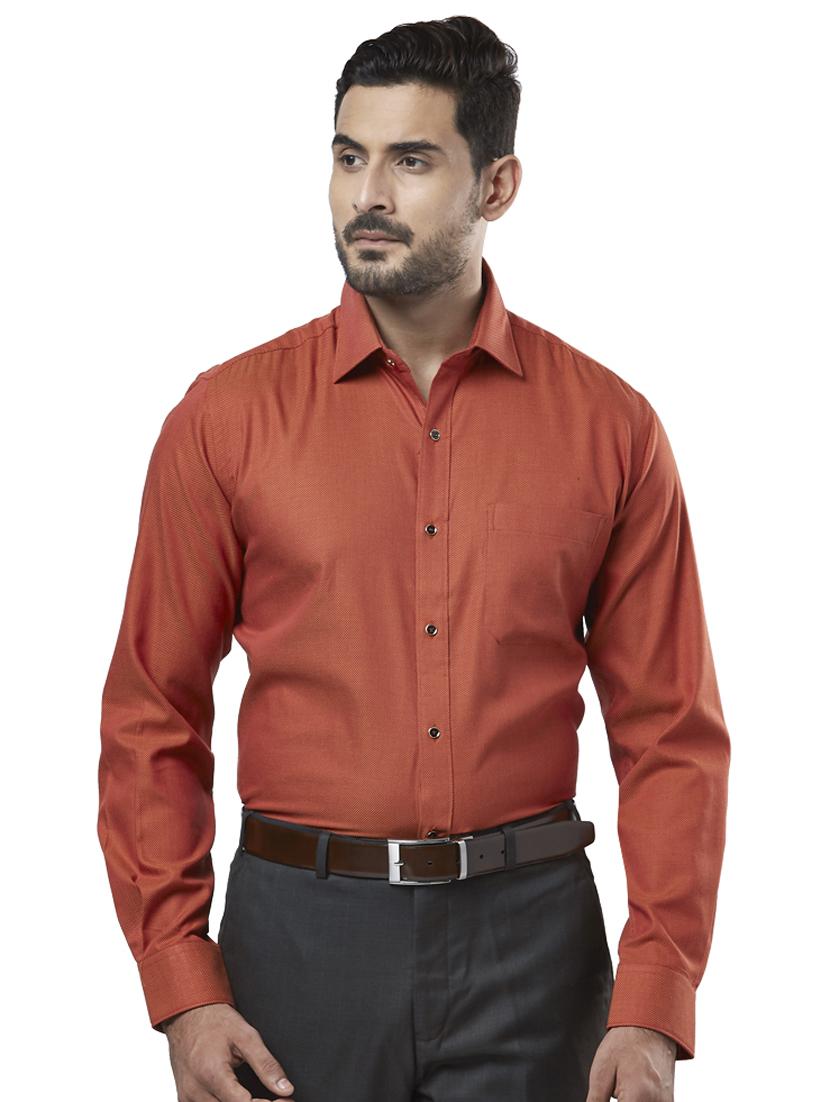 rust self design formal shirt - 17766703 - Zoom Image - 1