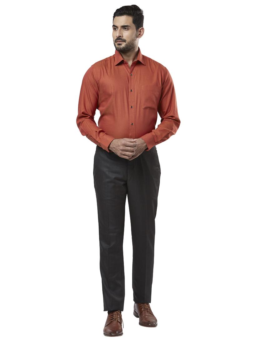 rust self design formal shirt - 17766703 - Zoom Image - 4
