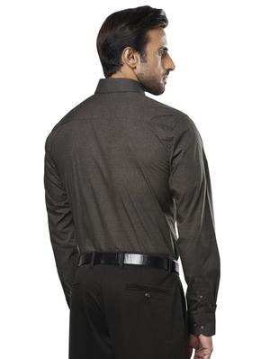 brown printed formal shirt - 17766715 - Standard Image - 3