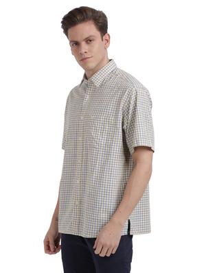 yellow checkered casual shirt - 17766718 - Standard Image - 2