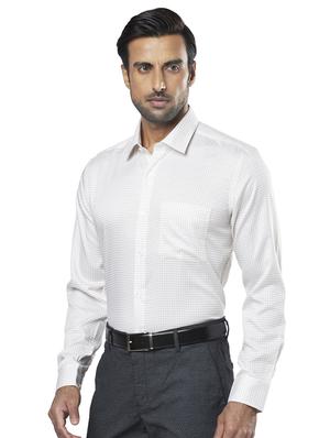 white checkered formal shirt - 17766719 - Standard Image - 2
