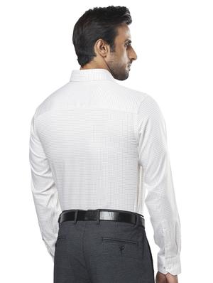white checkered formal shirt - 17766719 - Standard Image - 3
