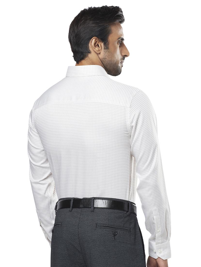 white checkered formal shirt - 17766719 - Zoom Image - 3