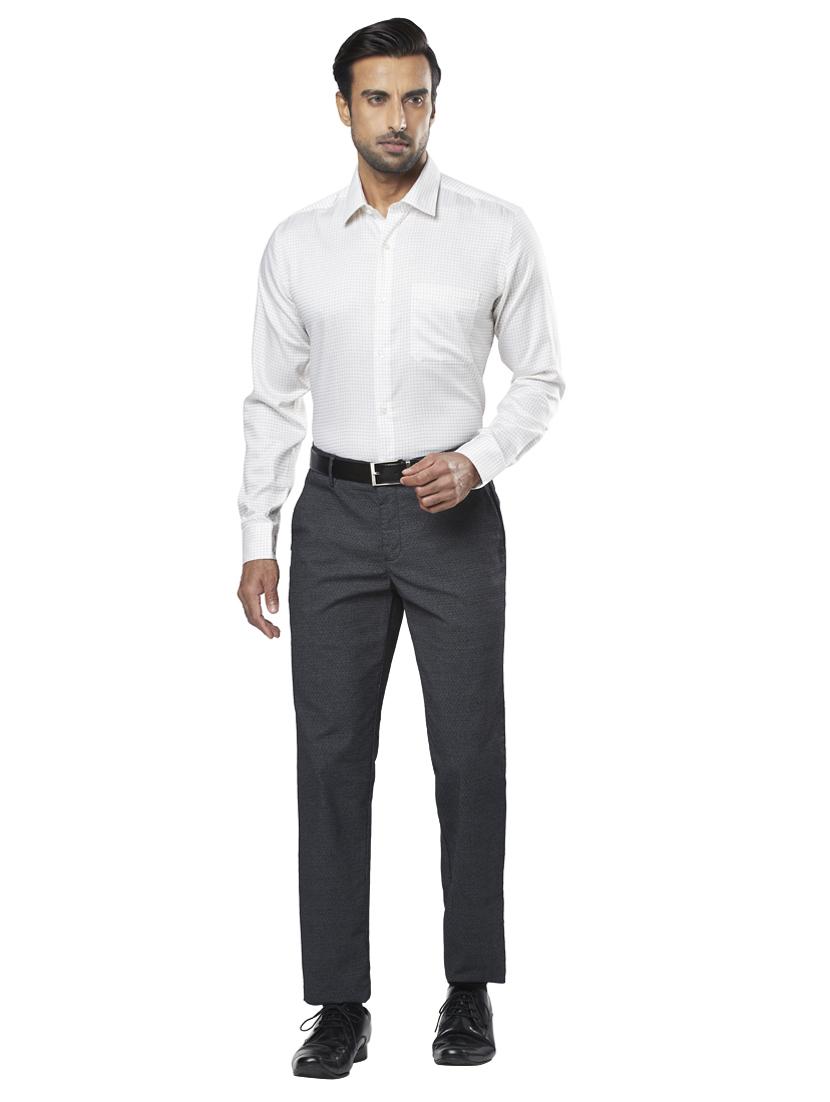 white checkered formal shirt - 17766719 - Zoom Image - 4
