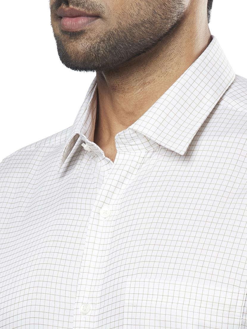 white checkered formal shirt - 17766719 - Zoom Image - 5