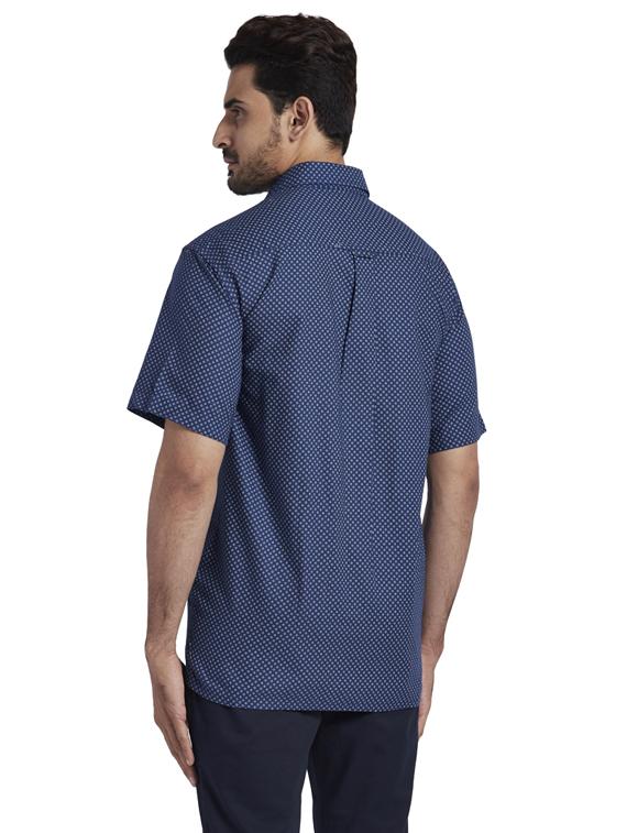 blue printed casual shirt - 17766725 - Zoom Image - 3