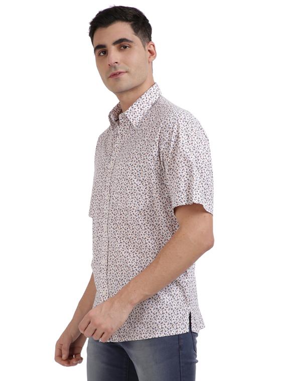 white printed casual shirt - 17766728 - Zoom Image - 2