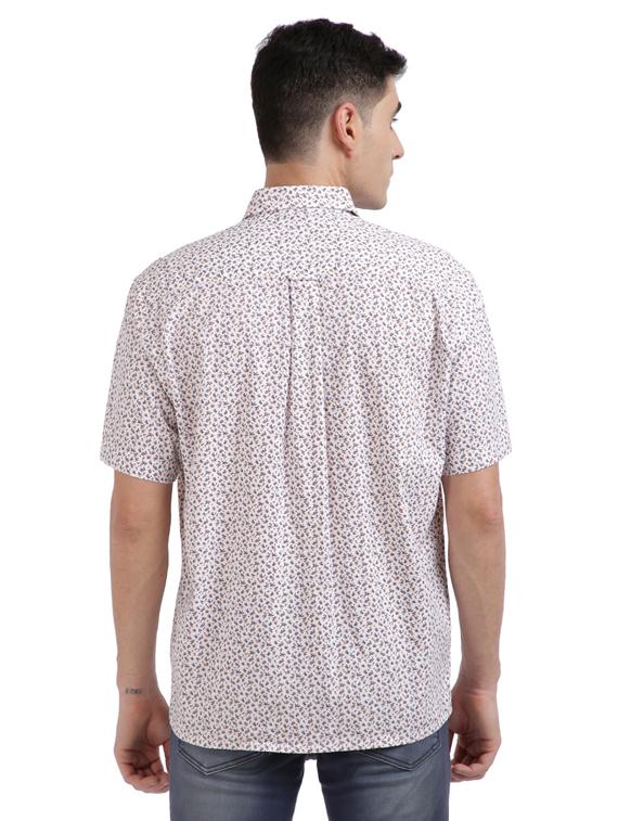 white printed casual shirt - 17766728 - Zoom Image - 3