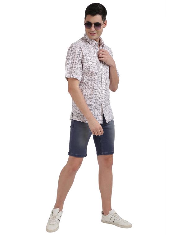 white printed casual shirt - 17766728 - Zoom Image - 4