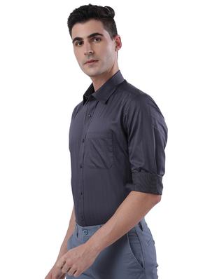 grey printed formal shirt - 17766731 - Standard Image - 2