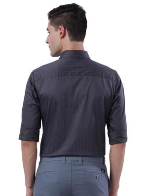 grey printed formal shirt - 17766731 - Standard Image - 3